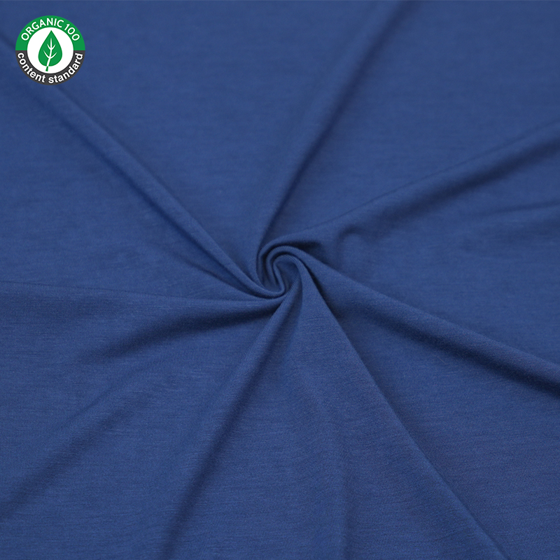 Pevne pripojenia organický bambusový spandex dres Jersey tkanina